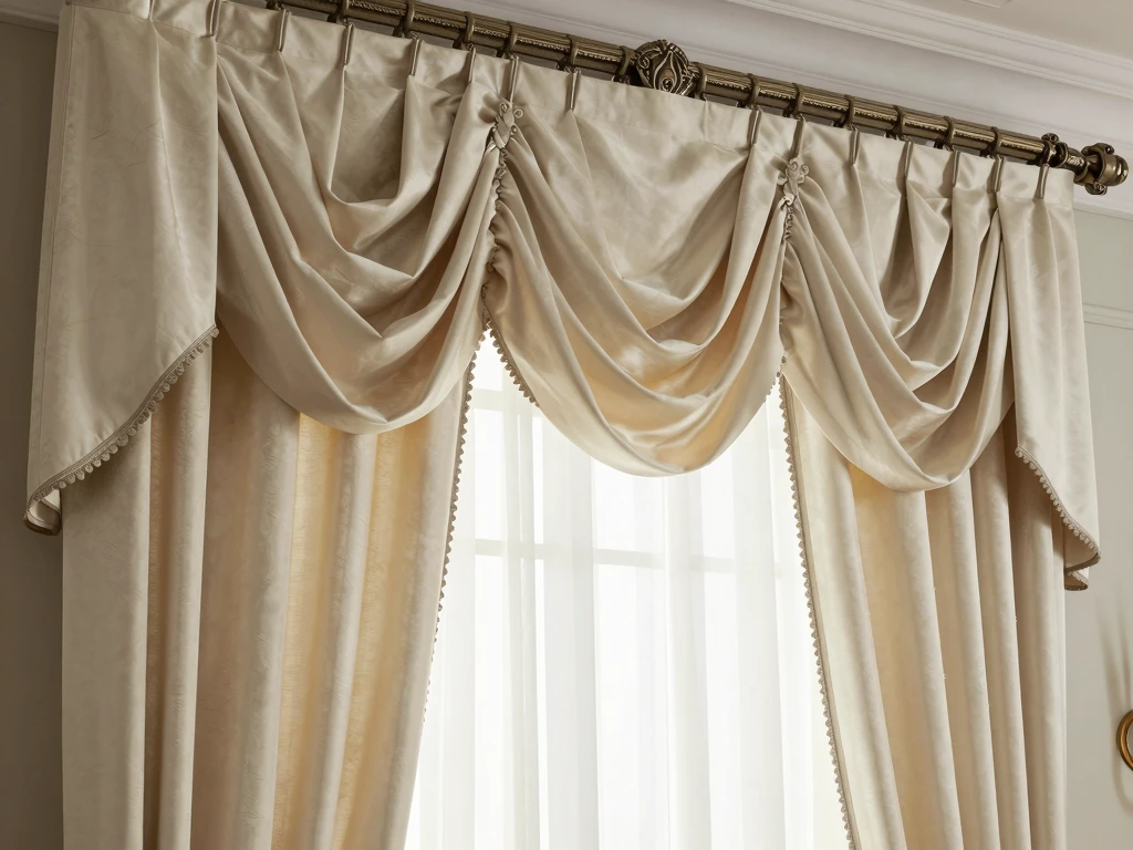 Elegant custom drapery installation